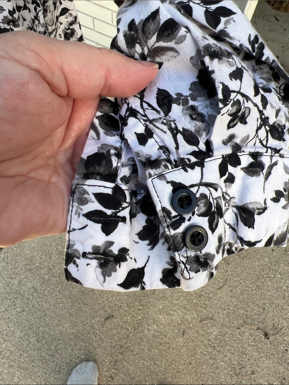Torrid  Poplin black and white floral Mini Shirtdress sz 10 -Torrid 00 - Picture 4 of 10